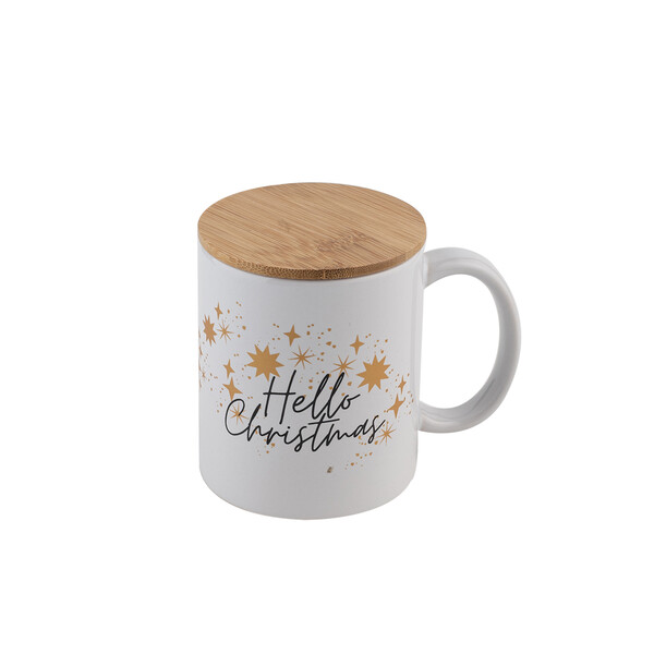 "Hello Christmas" ceramic mug