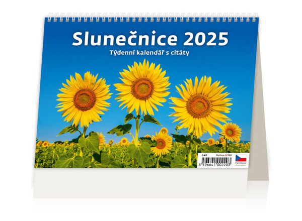 Plánovací stolní kalendář Slunečnice 2025