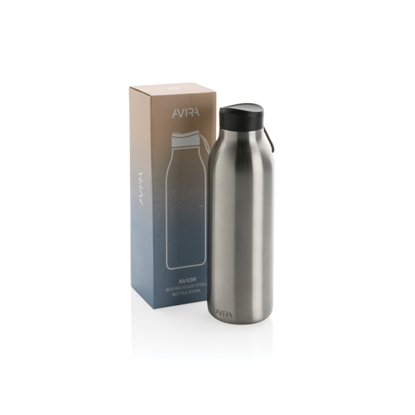Termo lahev Avira Avior 500ml z RCS recyklované oceli - Stříbrná