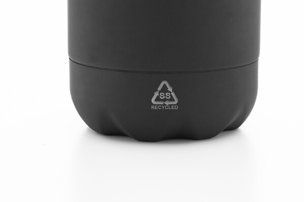 Fľaša Z Recyklovanej Nerezovej Ocele Refill Soft - Black