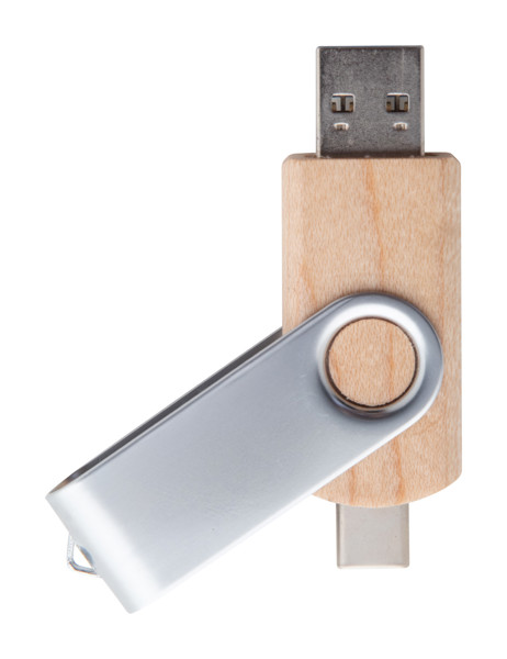 Otg Usb Flash Drive BooSpin - Natural / 4 GB