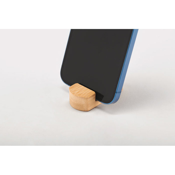 Poy mini phone stand, bamboo, 70x25x19 mm