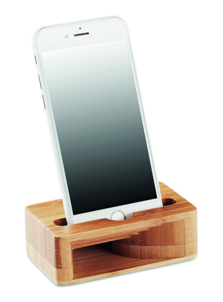 Bamboo phone stand-amplifier Caracol