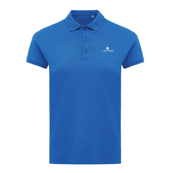 Polo en coton recyclé IQONIQ Yosemite Femme - Bleu Royal / L