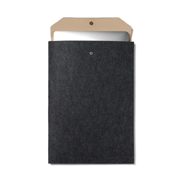 Obal na 17" notebook VINGA Albon z GRS recykl. plsti - Černá