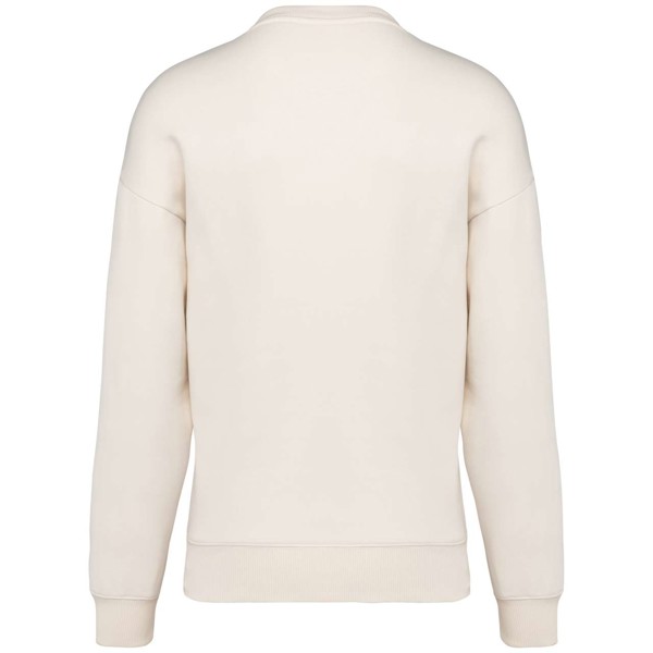 Unisex Eco-Friendly Oversized Crew Neck Sweatshirt - Ivory / 3XL