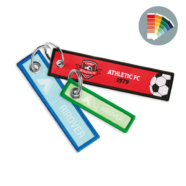 Woven key tag - Own PMS / 10x2.5cm