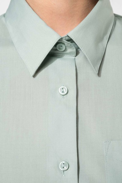 Jessica - Ladies' Long-Sleeved Shirt - Marl Storm Grey / 4XL