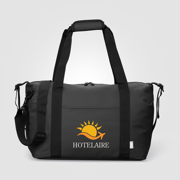 Malmö Recycled Travel Duffel Bag - 30L - Black / Silkscreen