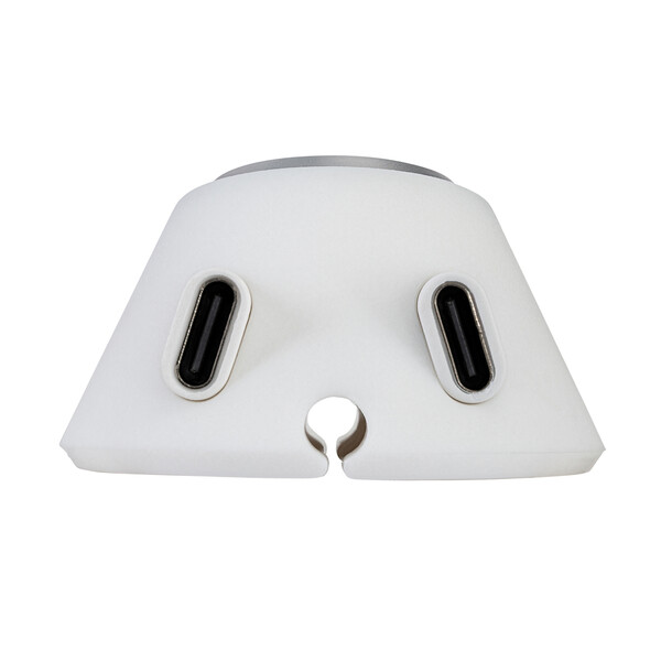 Câble de recharge 6 en 1 avec sélecteur de câble CONVERTICS DESKTOP - blanc / argenté