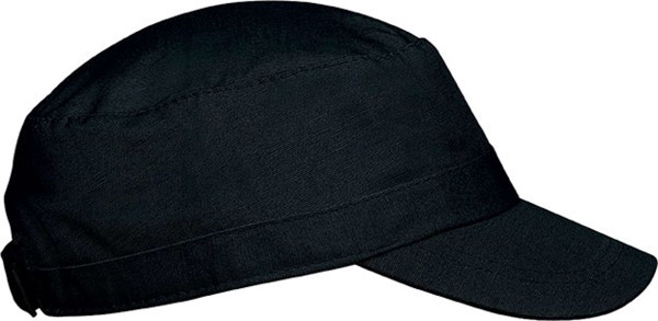Cuba - 3 Panels Cap - Black