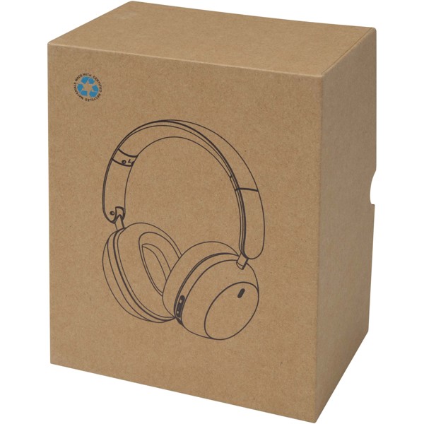 Casque supra-auriculaire Hoggar pliable ANC et ENC en plastique recyclé - Blanc