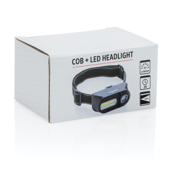 Naglavna svetilka Xd Collection, 180 lm COB, 90 lm LED