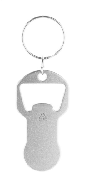 Bottle Opener Keyring Biropi - Silver