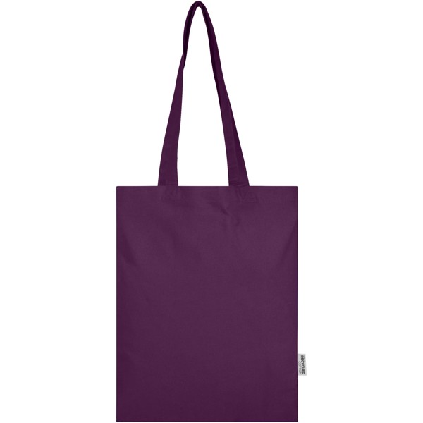 Tote bag in cotone riciclato certificato GRS da 140 g/m² Madras Blend - 7L - Viola