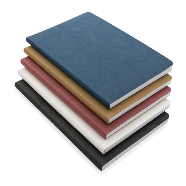 Salton A5 GRS certified recycled paper notebook - White