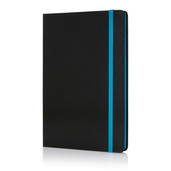 Deluxe hardcover A5 notebook with coloured side