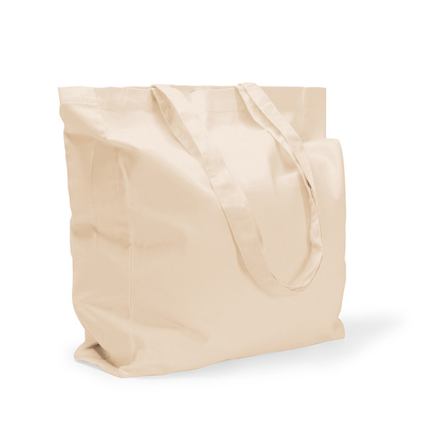 Bolsa de algodón personalizada con fuelle 140 g/m²