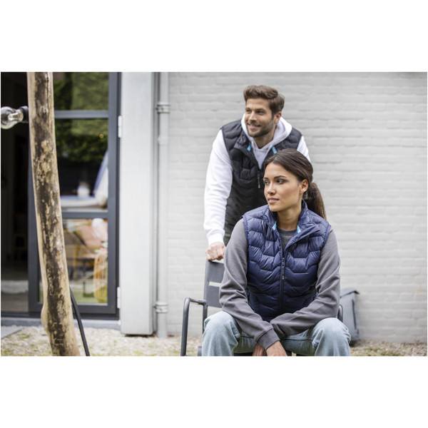 Bodywarmer duvet isotherme Epidote recyclé certifié GRS pour homme - Noir / L
