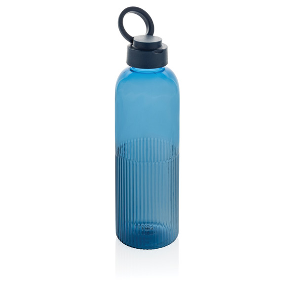 Bouteille 750ml  étanche avec poignée en rPET RCS Ripple - Bleu Marine
