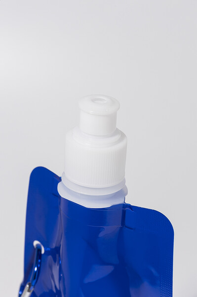 Bouteille pliable en RPET Carabol - Bleu