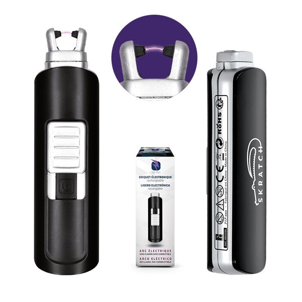 BRIQUET ELECTRONIQUE A ARC ELECTRIQUE SANS FLAMME SANS COMBUSTIBLE