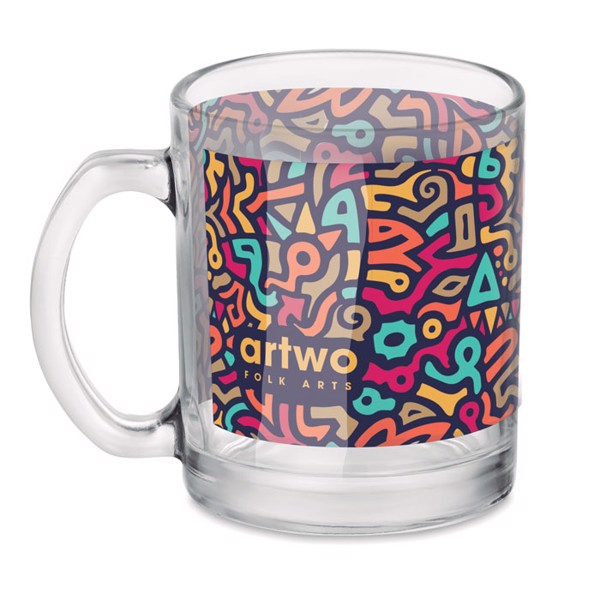 Glass sublimation mug 300ml Sublimgloss