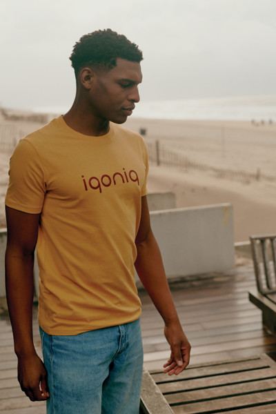 Iqoniq Bryce recycled cotton t-shirt - Ochre Yellow / XS