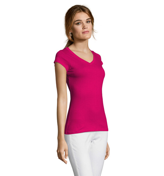 MOON T-SHIRT SENHORA 150g - FuchsiaS
