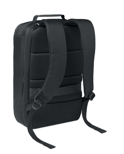 15" laptop jacquard backpack Boston - Black