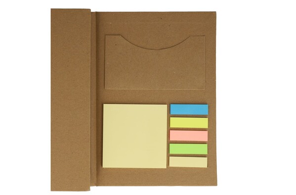 Set de papeterie en papier recyclé à trois volets