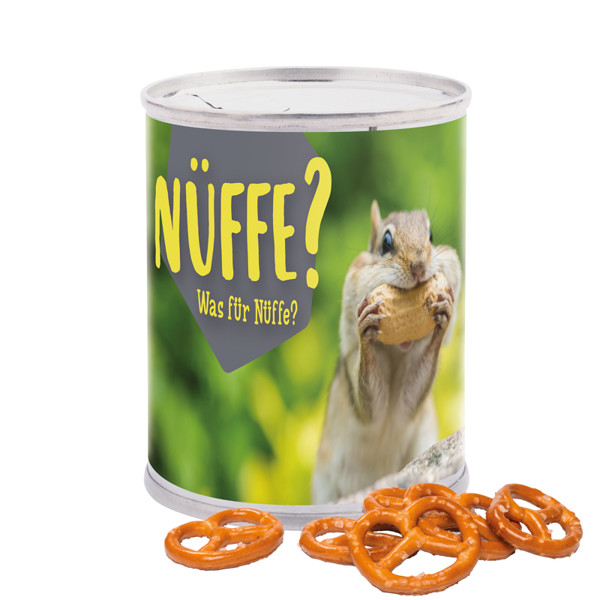 Snack tin, mini pretzels