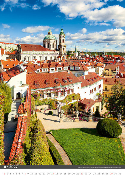 Nástěnný kalendář Praha 2027