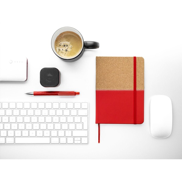 Journal Cork Paper Notebook - White