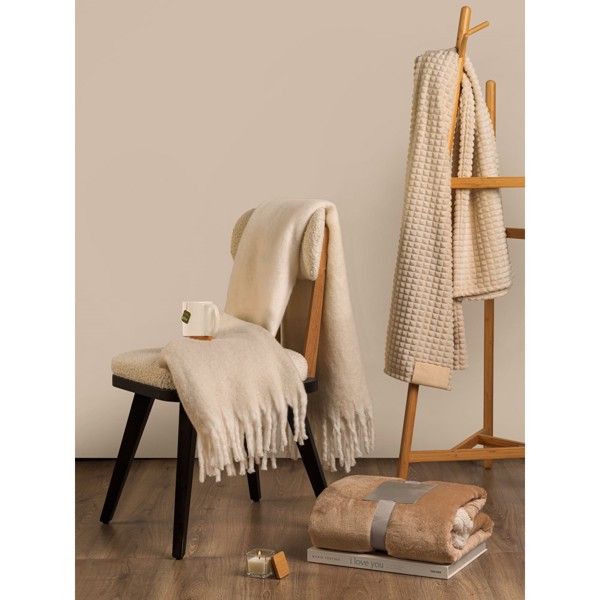 ESSENCE. 50g vonná svíčka ve skleněném kalíšku s bambusovým víčkem - Bílá