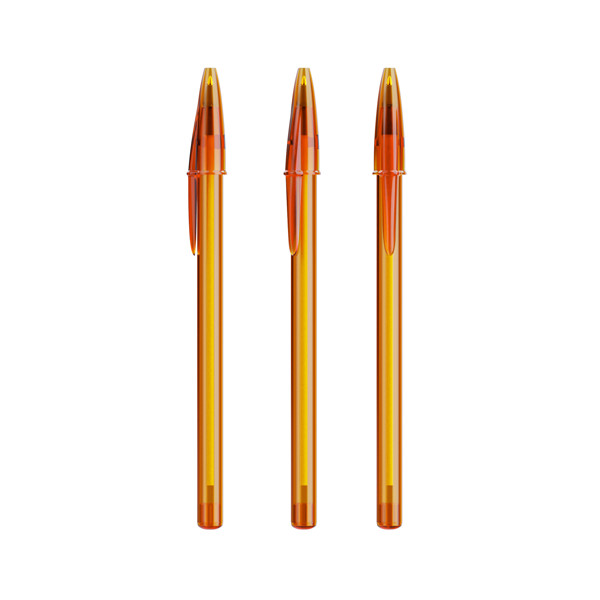 BIC® Style Ballpen - Orange Transparent / Orange Transparent / Encre Noire