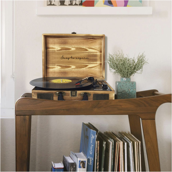 Prixton VC400 vinyl MP3 player - Wood