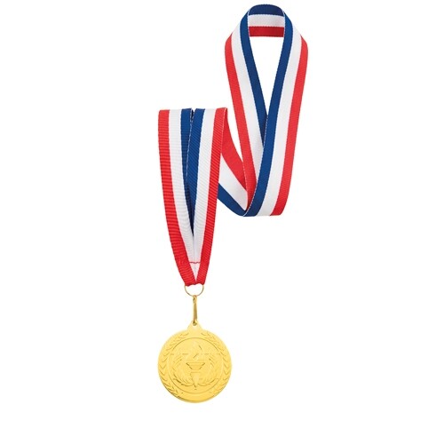 MEDALHA DE OURO "OLIMPIA" LANYARD FRANÇA -