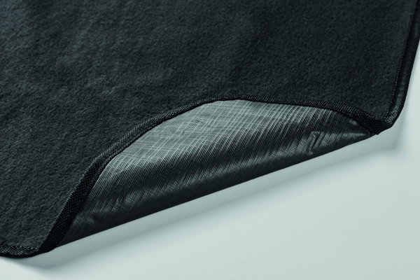 Polar fleece picnic blanket Costa - Black