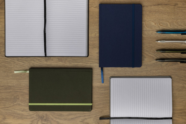 GRS certified RPET A5 notebook - Grey / Black