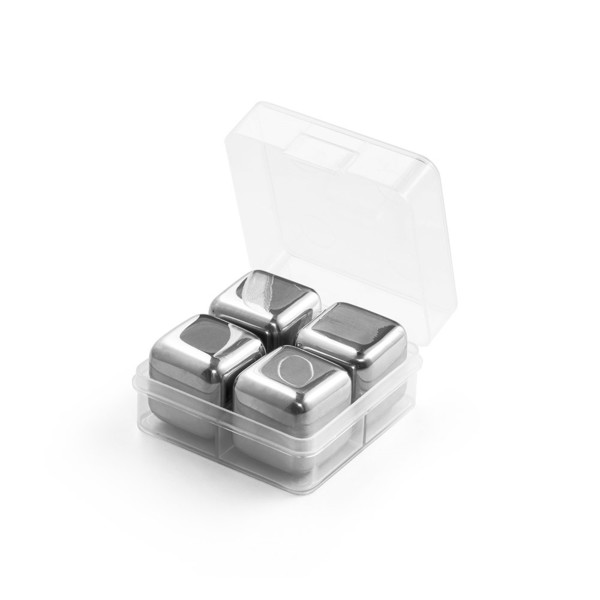 GLACIER. Conjunto de cubos reutilizáveis em aço inoxidável