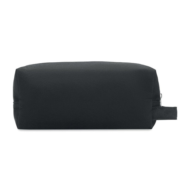 Canvas cosmetic bag 220 gr/m² Bia - Black