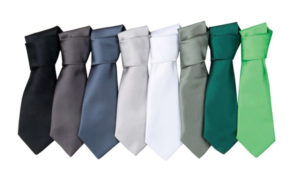 Satenska kravata 'Colours Collection' - Black