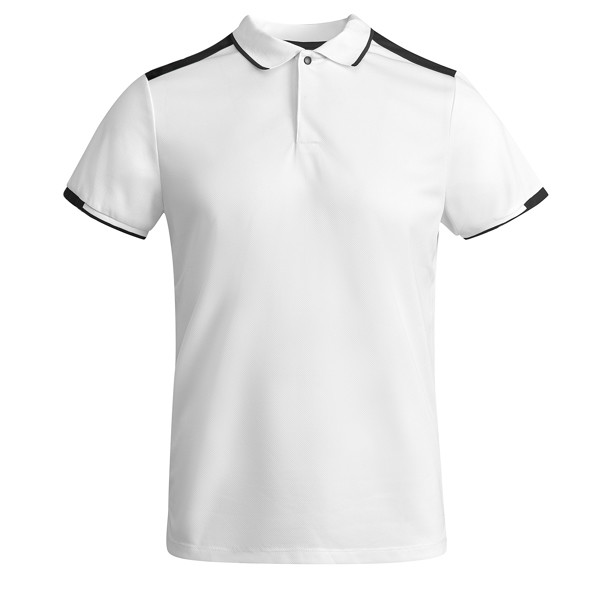 Tamil Polo Shirt - White/Black / 8