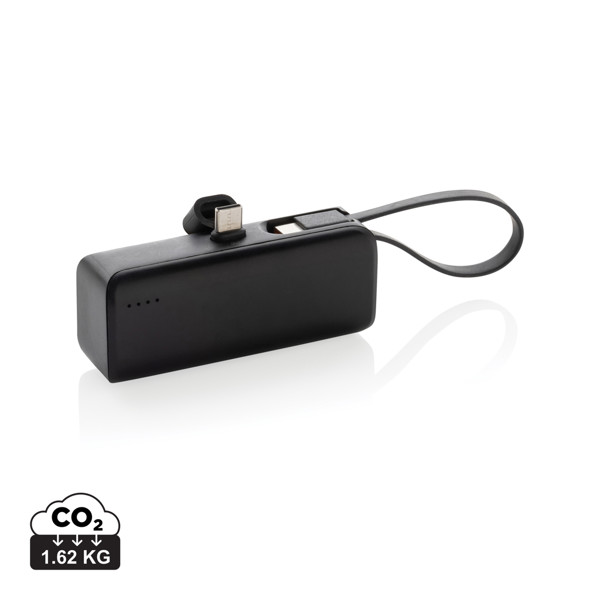 Xd Collection powerbank 3000 mAh, USB C kabel