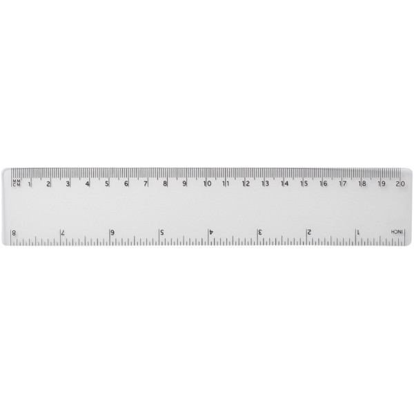 Rothko 20 cm plastic ruler - Transparent