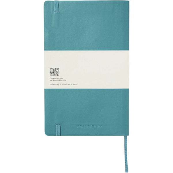 Moleskine Classic L soft cover notebook - ruled - Reef Blue