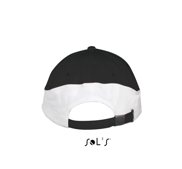 Sol's Booster - 5 Panel Contrasted Cap - Black / White