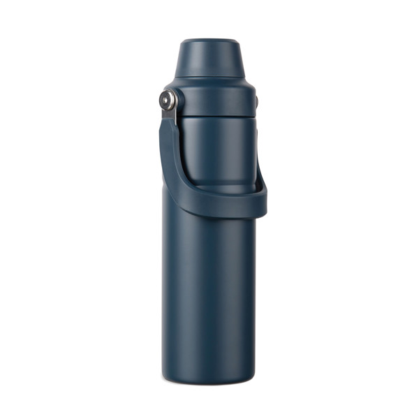 VINGA Bouteille 600ml en acier recyclé RCS Baltimore Trek - Bleu Marine