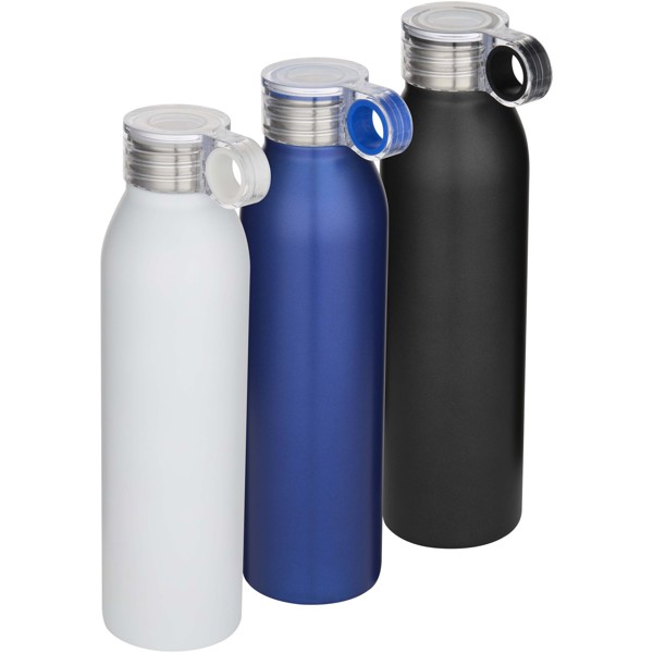 Bouteille d’eau Grom de 650 ml en acier inoxydable recyclé certifié RCS - Bleu royal